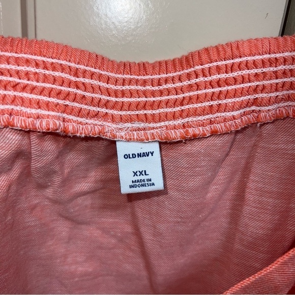 NWT Old Navy Coral Sleeveless Ruffle-Trim Linen-Blend Women’s Top Size XXL - Picture 4 of 14